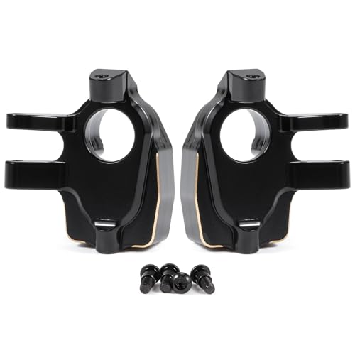 Heavy Brass Weights Portal Steering Knuckles for Capra SCX10 III CP43 CP44 | Weight 113g, Black Hard Coating, Fits 1/10 RC Crawler 4WS LCG Comp Builds