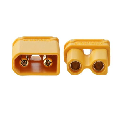 ELFCULB 10 Pairs Amass XT30UPB Connectors, XT30 Upgrade Male Female Connectors for Mini-UAV Robot (Yellow) - color: 10 Pairs XT30UPB