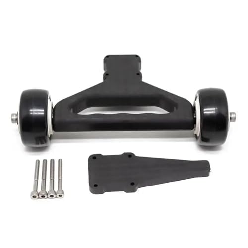 for Arrma 1/5 for Kraton 8s for Outcast 8S for Monster Truck Double Wheel Wheelie Bar RC Car Update Parts Replacement Accessories RC Repair Parts(Black) - size: Black