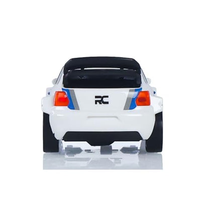 TOUCAN RC HOBBY 2.4G 1/43 High Speed Radio Controlled Racing Car RC Drift Vehicle 4WD RTR Mini Model Radio Battery for Gifts - color: White Blue