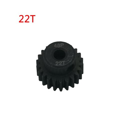 5-Pack Steel 48P Pinion Gear Sets 19T 20T 21T 22T 23T with Screws for 3.175mm (1/8-Inch) Shaft 1/10 RC Car Brushless Brush Motor - size: 19T 20T 21T 22T 23T