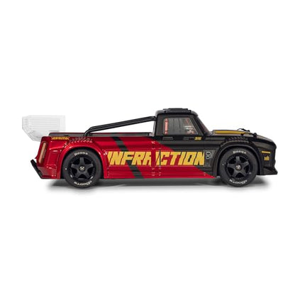 ARRMA RC Truck 1/8 Infraction 223S DSC 4X4 RTR Brushless All-Road Street Bash (Lipo Battery and Charger Not Included), Black/Red, ARA4315V4T2 - color: Black/Red
