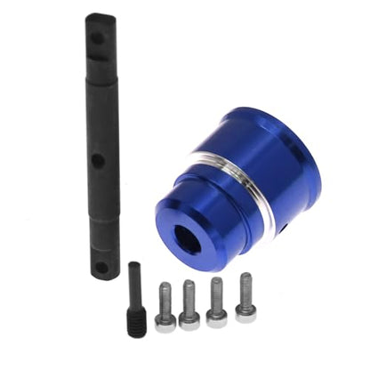 Aluminum Differential Locker Diff Lock Spool Straight Shaft RC Replacement Upgraded Parts for 1/10 TRAXXAS Summit RC Car, Blue - color: Blue Diff Lock Shaft