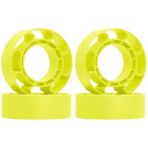 OGRC 1.0 Silicone Rubber Inserts RC Tire Inserts for TRX4M SCX24 1/18 1/24 RC Crawler Car (OD 60-64mm) - Yellow - color: Yellow