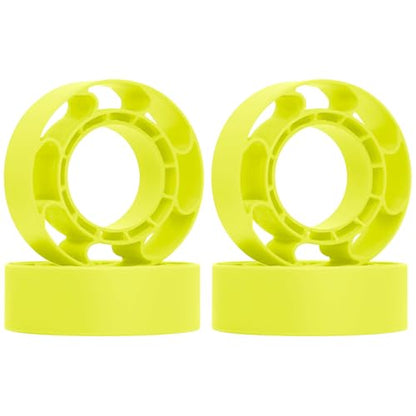 OGRC 1.0 Silicone Rubber Inserts RC Tire Inserts for TRX4M SCX24 1/18 1/24 RC Crawler Car (OD 60-64mm) - Yellow - color: Yellow