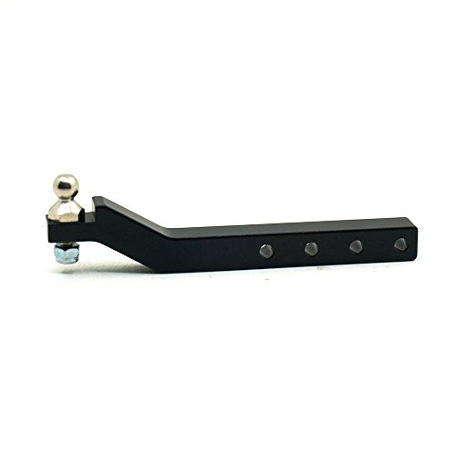 1/10th RC Metal Trailer Hitch Tow Hook Bumper CNC Aluminum Trailer Tow Trailer Drop Hitch Receiver Upgrades Parts Compatible with Axial SCX10 II 90046 1/10 RC Crawler Car
