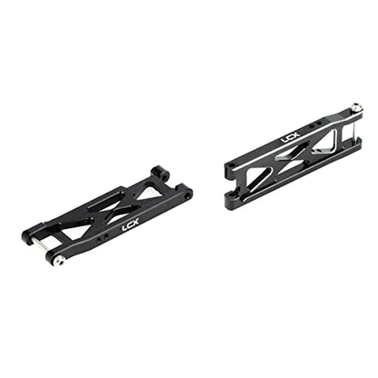 LCX Racing RC Car CNC Machined Aluminum Heavy Duty Rear Suspension Arm Set for LOSI 1/16 Mini-B Buggy 1/18 Mini-T 2.0 Stadium Truck, Upgrades Parts Accessories (Rear Arm Set)