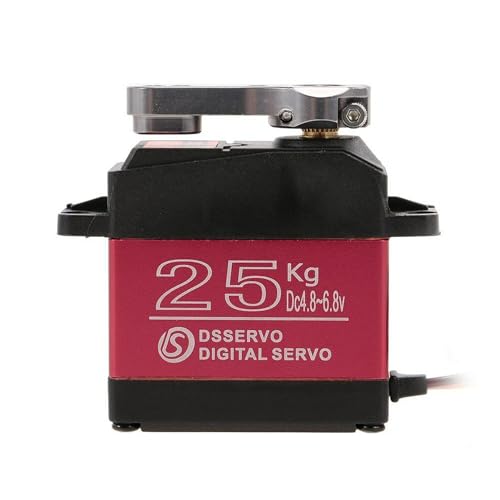 ZOSKAY Servo High Torque Metal Gear Standard Digital Servo 25KG/0.13S 6.8V for 1/8 1/10 RC Cars (Control Angle 270)