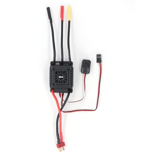 Brushless ESC, Dust Proof RC Brushless Motor Electric Speed Controller 8 Levels Drag Brake Force 4 Levels Maximum Braking Force for Model Car