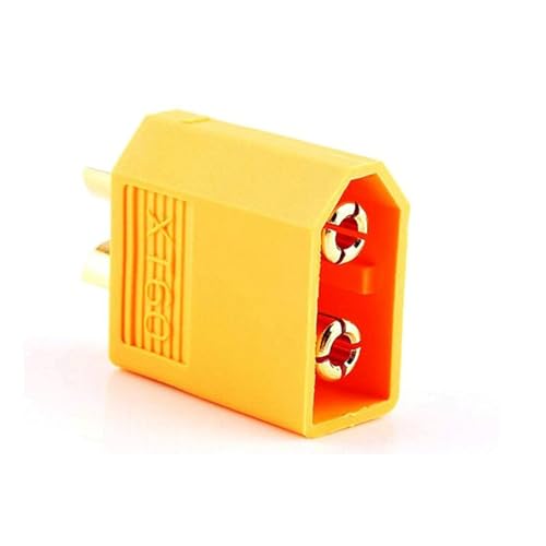 Xt60 Connector, 10 Pairs XT60 XT-60 Male and Female Bullet Connector Power Plug with 20 Pairs of Heat shrinkable Tubes, Suitable for Remote Control Aircraft auto Parts.skrnrhrery