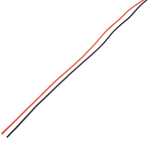 Replacement Part For 2M Silicone Cable 18AWG Flexible Cable Cord Tinned Copper Stranded Wire (1 Meter Red + 1 Meter Black) RC Model Cars Parts
