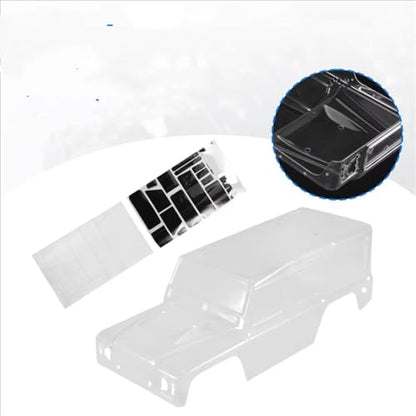 RC Spare Part Compatible with Traxxas for TRX-4 1/10 Remote Control Crawler Car Upgrades Parts Accessories 324Mm Wheelbase Clear Body Shell Kit