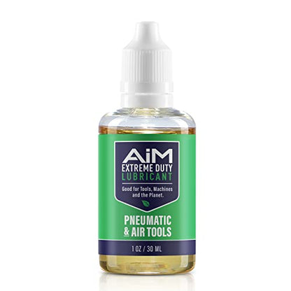 Air Tool Oil - Premium Pneumatic Grease/Air Gun Oil Lubricant & Stabilizer - 1 oz - High Performance Spray - Ideal for Maintaining Pneumatic Tools - Made in The USA!
