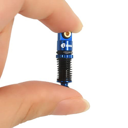 INJORA 43mm Aluminum Threaded Shocks Absorber Damper for 1/24 SCX24 (Blue) - color: Blue