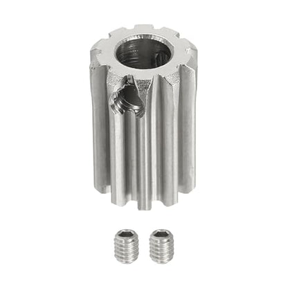 uxcell 1 Mod 10T Spur Gear 6mm Bore, 304 Stainless Steel Pinion Gear, 20°Pressure Angle, for Spur Rack and RC Model Car or Motor DIY - size: 1 Mod 10T, 6mm
