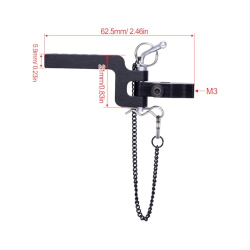 RC Tow Hook,Metal Trailer Chain Tow Hook for 1/10 RC Crawler Axial SCX10 90046 TRX4 TRX6 Redcat RC4WD D90 CC01 Rescue Simulation Accessories