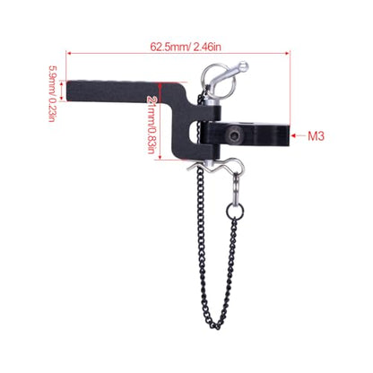 RC Tow Hook,Metal Trailer Chain Tow Hook for 1/10 RC Crawler Axial SCX10 90046 TRX4 TRX6 Redcat RC4WD D90 CC01 Rescue Simulation Accessories