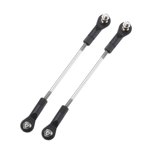 MECCANIXITY 2Pcs Adjustable Turnbuckles Camber Link, 94-104mm Turnbuckle Rod Steering Servo Linkage with M3 Ball Head Rod Ends for RC Car Replace Parts - size: 94-104mm