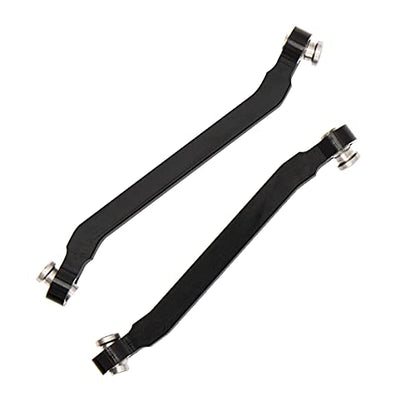 Metal Chassis Pull Rods Link Suspension Tie Rod Upgrade Parts Compatible with MN Model D90 D91 D96 D99 D99S MN90 MN99S 1/12 RC Car (Black) - color: Black