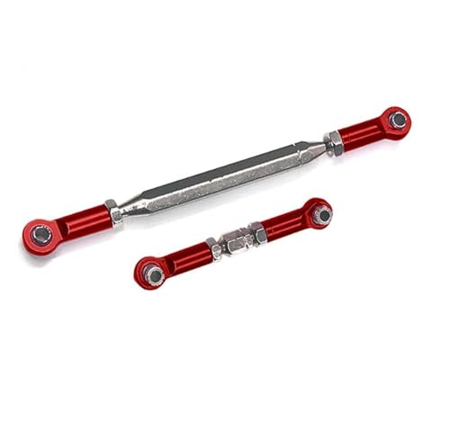 RC Car Rod Linkage Compatible with MN D90 D99 for MN-90 FJ-45 Metal Adjustable Steering Linkage Servo Link Pull Rod Turnbuckle 1/12 RC Car Crawler