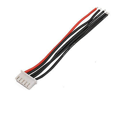 10pcs 2S 3S 4S 5S 6S Balance Connector Male Plug Extension Cable JST-XH RC Lipo Connector Adapter with 15cm 22awg Silicone Cable (2-6s) - size: 2S-6S( 2pcs each)