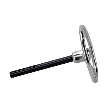 CNC Aluminum Universal RC Steering Wheel for 1/10 Scale RC Crawler Car Axial SCX10 TRX4 D90 D110 Interior Accessories (Silver) - color: Silver