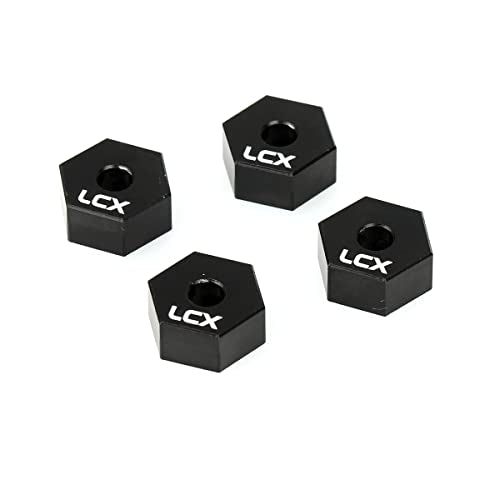 LCX Racing 1/10th RC Crawler Car 12mm x 6mm Aluminum Wheel Hex Hubs Drive Adapter for Axial SCX10 SCX10 II 90046