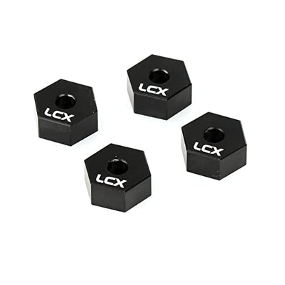 LCX Racing 1/10th RC Crawler Car 12mm x 6mm Aluminum Wheel Hex Hubs Drive Adapter for Axial SCX10 SCX10 II 90046