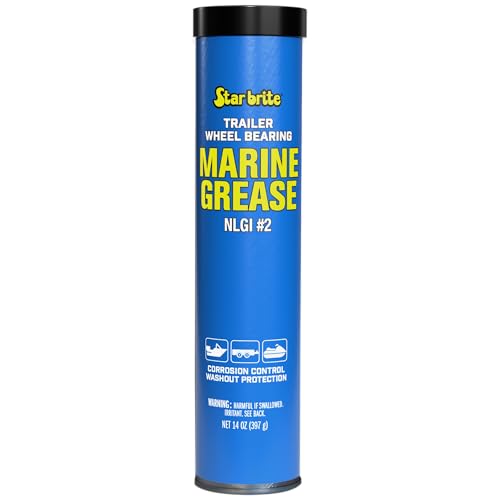 STAR BRITE Trailer Wheel Bearing Grease NLG#2 - Advanced Marine-Grade Protection Against Rust, Corrosion & Water Washout - style: 14 OZ Cartridge