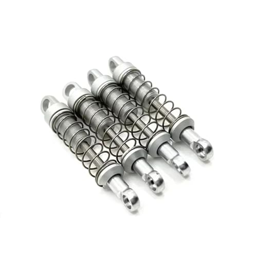 Compatible with MN78 for MN168 1/12 Rc Crawler Car Truck Accessories Parts Front and Rear Outer for Spring Shocks Absorbers RC Assortment(Silver) - color: Silver