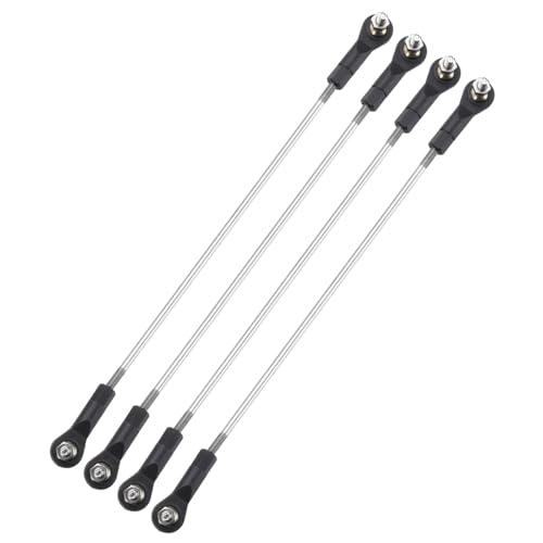 MECCANIXITY 4Pcs Adjustable Turnbuckles Camber Link, 184-194mm Turnbuckle Rod Steering Servo Linkage with M3 Ball Head Rod Ends for RC Car Replace Parts - size: 184-194mm