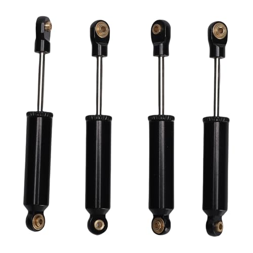 banapoy RC Shock Absorber Damper Set, 4 Pcs 66mm Aluminium Alloy Spring Shock Absorber Replacement for Bronco 1/18 Model Car RC Crawler, Modification Parts