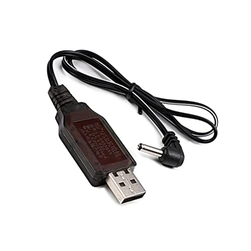 Heyiarbeit USB Charging Cable 3.5mm DC Elbow for RC 4.8 V 250mA Ni-MH Ni-CD Battery 2Pcs - size: 3.5 Elbow 2Pcs
