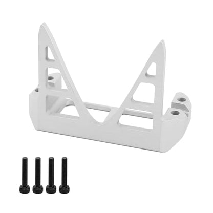Aluminum Steering Servo Guard Armor Protective Cover Servo Mount for 1/10 RC Crawler Car Bouncer Axial Wraith 90018 RR10 Capra 1.9UTB (Silver) - color: Silver