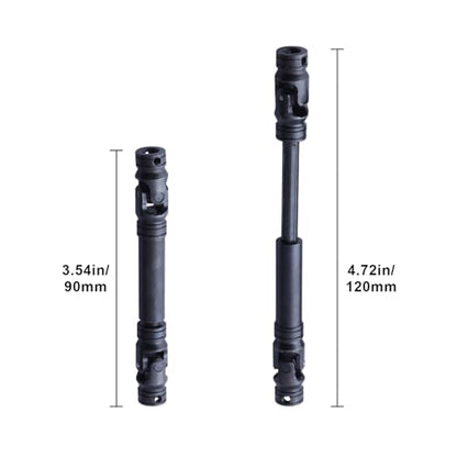 Hobbypark Steel Centre Drive Shaft CVD 90-125mm for 1/10 RC Crawler Traxxas TRX-4 Axial SCX10 Upgrade Parts Hop-Ups Replacement (2pcs)