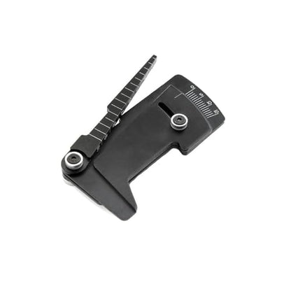 CNC Camber Gauge Tool Compatible with 1/8 & 1/10 Scale RC Car Models for Adjustable Wheel Angle and Height Measurement(Black) - color: Black