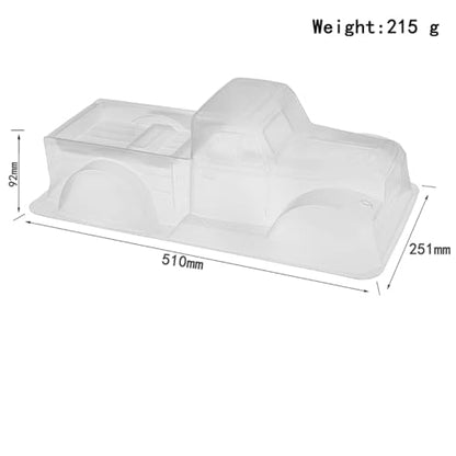 RC car Components Compatible with TRX4 for Axial for SCX10 II 90046 for RGT 86100 YK4101 CC01 TF2 1/10 RC Car Parts Wheelbase Clear Body Shell Kit