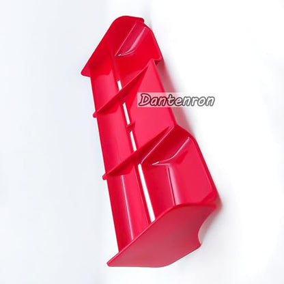 1/8 RC Car Force Rear Spoiler High Down Force Body Wing Tail Compatible with 1:8 Scale RC Off Road Short Course Truck Buggy Racing Car (Red) - color: Red