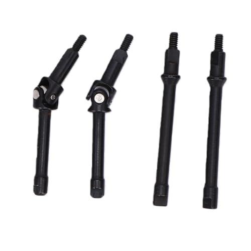 RC Steel Drive Shafts CVD Axle Set for SCX30 1 30 Crawlers Black Metal Front Rear Replacement Smooth Steering Direct Fit for Trail Rock Indoor RC Hobbyists