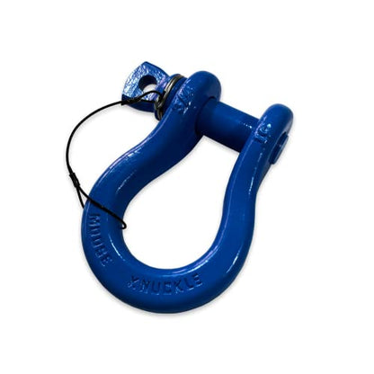 B'oh Spin Pin 3/4” Recovery Shackle | 10,000 lbs Capacity - High-Strength Carbon Steel with 7/8" Pin Recovery Gear Towing Accessories - Pin Style : Screw, Blue Balls - color: Blue Balls
