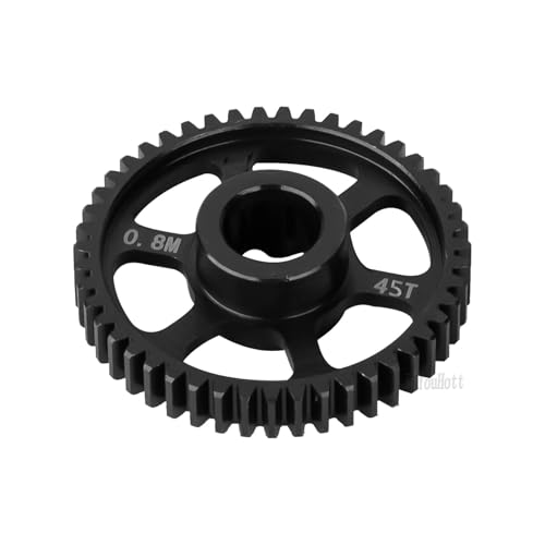 RC #45 Steel 45T Spur Gear 0.8m Upgrades Part for 1/16 Mini Maxx Monster TRUCK-107154-1 RC Car,Transmission Gears Spur Gear Hop Ups(#10756)