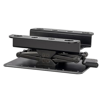 RC Car Stand, Aluminum Liftable Adjustable RC Car Work Stand, Repair & Display RC Stand for Traxxas TRX4 Axial Arrma Redcat Losi 1/8 1/10 1/12 1/14 1/16 1/18 1/24 RC Car (Black) - color: Black