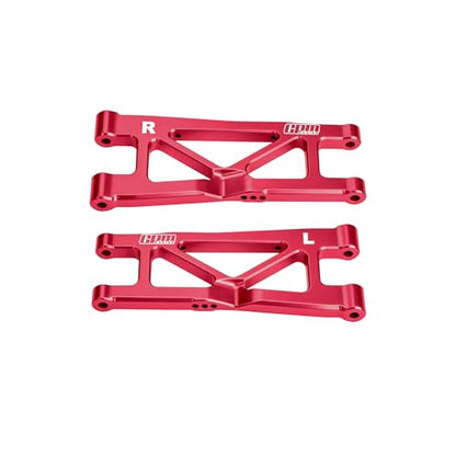 GPM Rear Lower Suspension Arm 7075-T6 Aluminum for ARRMA 1/16 Mini Kraton 3S - Upgrade Replacement A-Arm (Red) - color: Red