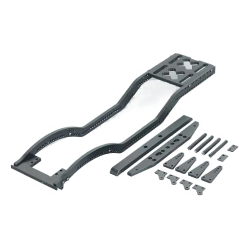 RC Car Parts for Axial for SCX10 D90 TF2 B5 1/10 RC Crawler Metal for Chassis Set Rails Frame with Shock Towers for Leaf Springs Mounting Holes Upgrade