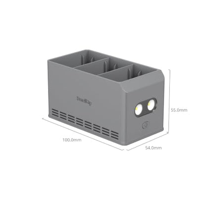 SmallRig 100W 3-Channel Battery Charger for DJI Mini5 Pro/ Mini4 Pro / Mini3 Pro/Mini 3 Intelligent Flight Batteries, Multiple Charging Modes, USB Output & Multi-Protection - 6502