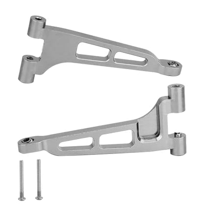 Aluminum Front Rear Swing Arm & Steering Knuckle C-Hub Kit Compatible with 1/14 MJX Hyper Go 14210 14209 H14BM RC Upgrade Parts (Gray) - color: Gray