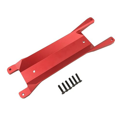 Aluminum Chassis Brace Plate for 1/16 Mini Maxx 4WD RC Truck (Red) | Monster Truck,Upgrade Parts,CNC Machined,High Strength,Precision Fit,Lightweight,Durable Aluminum - color: Red