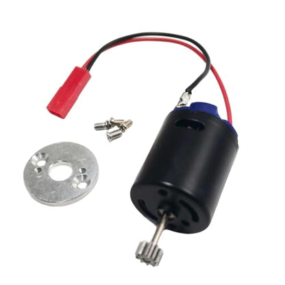 Yiju RC Car Motor Powerful 370 Brushed Motor with Holder Base Remote Control Vehicle Accessories Sturdy Metal Components Spare Parts Replacement Suitable, Style C - size: Style C