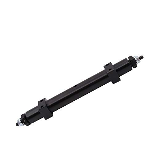 Metal Non-Powered Rear Axle Tail Axle Upgrade Accessory Fit Compatible with Tamiya 1/14 RC Tractor Trailer Rear Axle Spare Parts (Black) (140mm) - size: 140mm