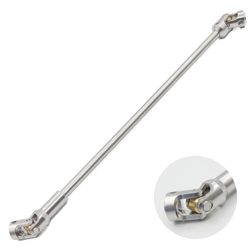 Stainless Steel DriveShaft Cut to Length for 1/10 Crawler SCX10(Silver) | SCX10 Drive Shaft,Cut to Length Driveshaft,68-229mm U-Joint,for 1/10 RC LCG Rig Sportsy Scalers GSPEED Capra Pro Element DIY - color: Silver